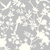 LN20505 mono toile chinoiserie peel and stick removable wallpaper from the Luxe Haven collection by Lillian August
