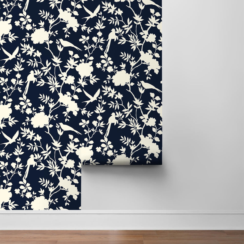 
                  
                    LN20522 mono toile chinoiserie peel and stick removable wallpaper roll from the Luxe Haven collection by Lillian August
                  
                