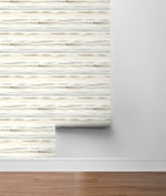 LN20605 horizon stripe abstract peel and stick wallpaper roll from the Luxe Haven collection by Lillian August