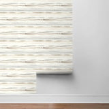 LN20605 horizon stripe abstract peel and stick wallpaper roll from the Luxe Haven collection by Lillian August