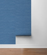 LN20802 Luxe sisal faux grasscloth peel and stick wallpaper roll from the Luxe Haven collection by Lillian August