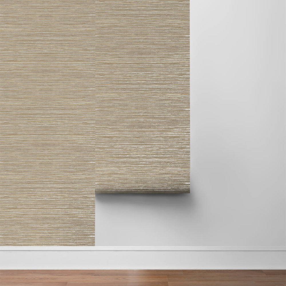 
                  
                    LN20806 Luxe sisal faux grasscloth peel and stick wallpaper roll from the Luxe Haven collection by Lillian August
                  
                