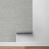 LN20810 Luxe sisal faux grasscloth peel and stick wallpaper roll from the Luxe Haven collection by Lillian August