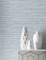 LN20812 Luxe sisal faux grasscloth peel and stick wallpaper detail from the Luxe Haven collection by Lillian August