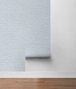 LN20812 Luxe sisal faux grasscloth peel and stick wallpaper roll from the Luxe Haven collection by Lillian August