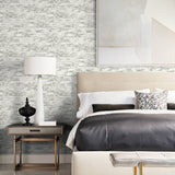 LN20900 Soho faux brick peel and stick removable wallpaper bedroom from the Luxe Haven collection by Lillian August