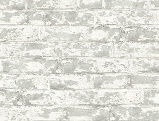 LN20900 Soho faux brick peel and stick removable wallpaper from the Luxe Haven collection by Lillian August