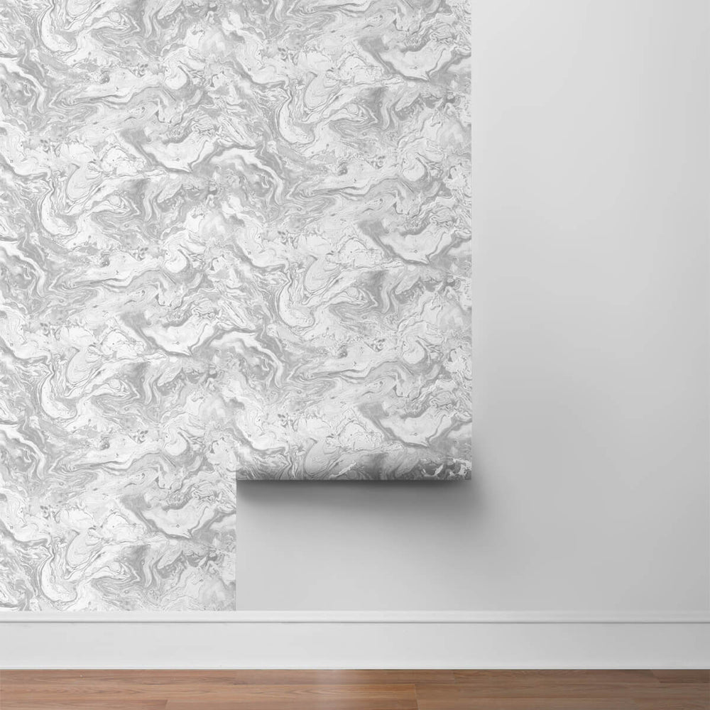 
                  
                    LN21003 faux marble peel and stick removable wallpaper roll from the Luxe Haven collection by Lillian August
                  
                