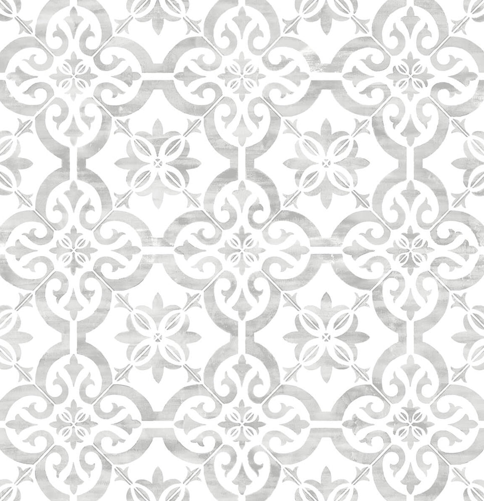 LN21205 Porto tile peel and stick wallpaper from the Luxe Haven collection by Lillian August