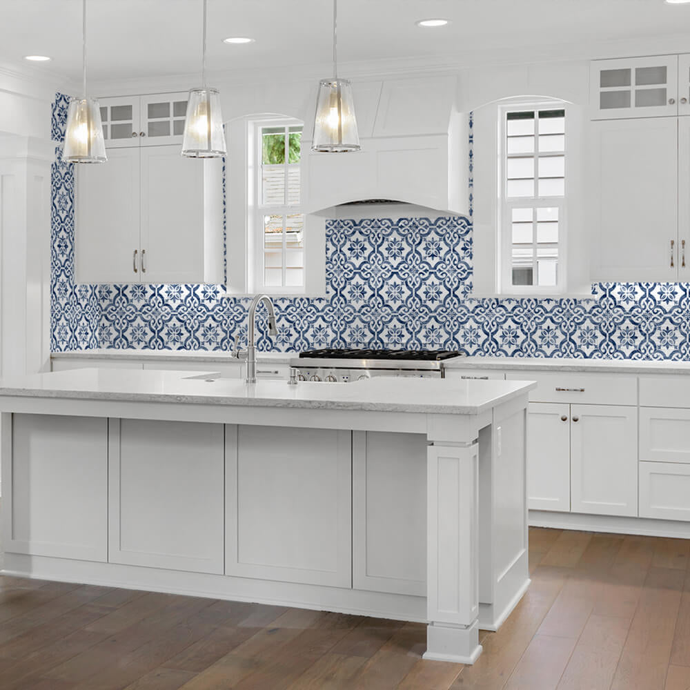 
                  
                    LN21212 Porto tile peel and stick wallpaper kitchen from the Luxe Haven collection by Lillian August
                  
                