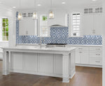 LN21212 Porto tile peel and stick wallpaper kitchen from the Luxe Haven collection by Lillian August