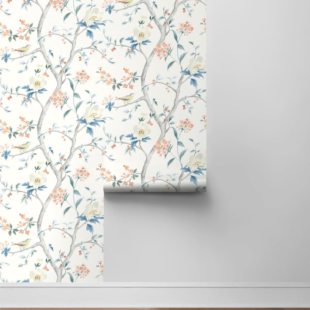 
                  
                    LN21301 floral trail chinoiserie peel and stick wallpaper roll from the Luxe Haven collection by Lillian August
                  
                