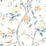 LN21301 floral trail chinoiserie peel and stick wallpaper from the Luxe Haven collection by Lillian August