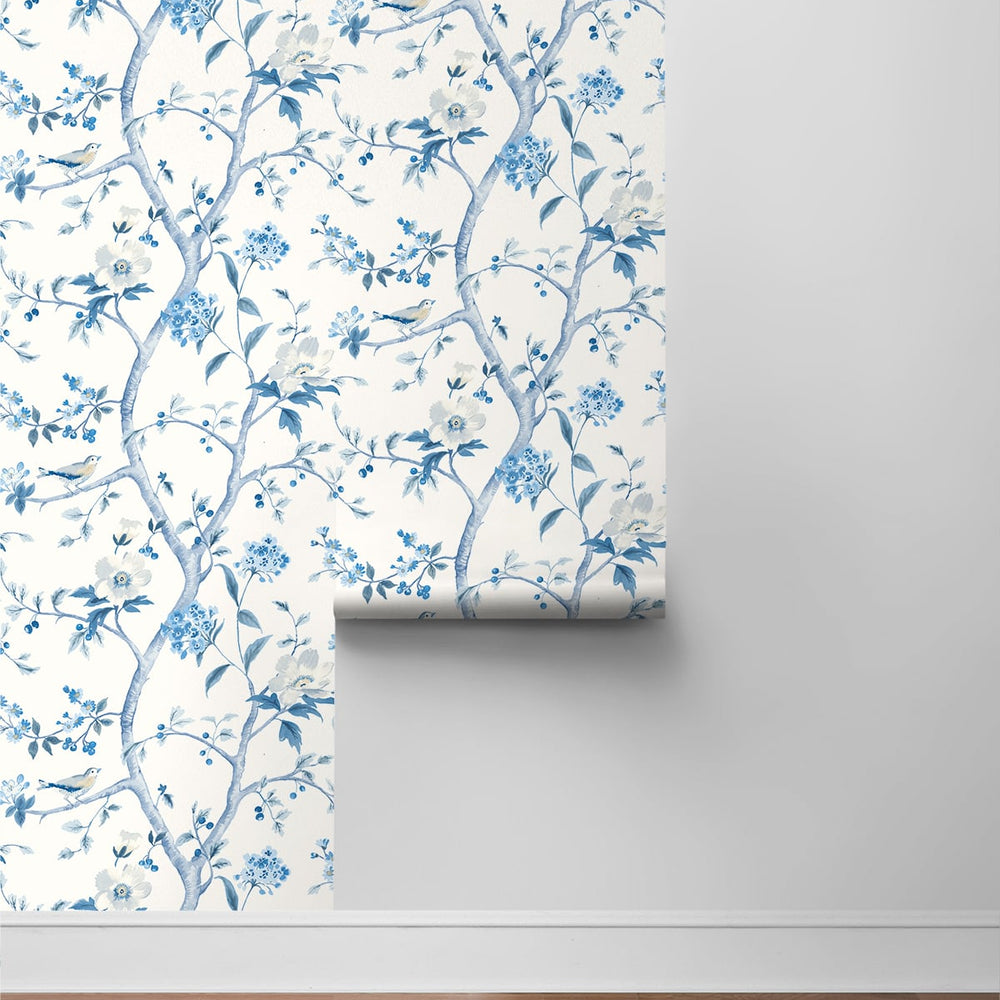 
                  
                    LN21302 floral trail chinoiserie peel and stick wallpaper roll from the Luxe Haven collection by Lillian August
                  
                