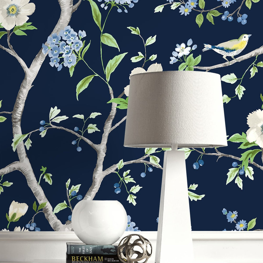 
                  
                    LN21312 floral trail chinoiserie peel and stick wallpaper decor from the Luxe Haven collection by Lillian August
                  
                