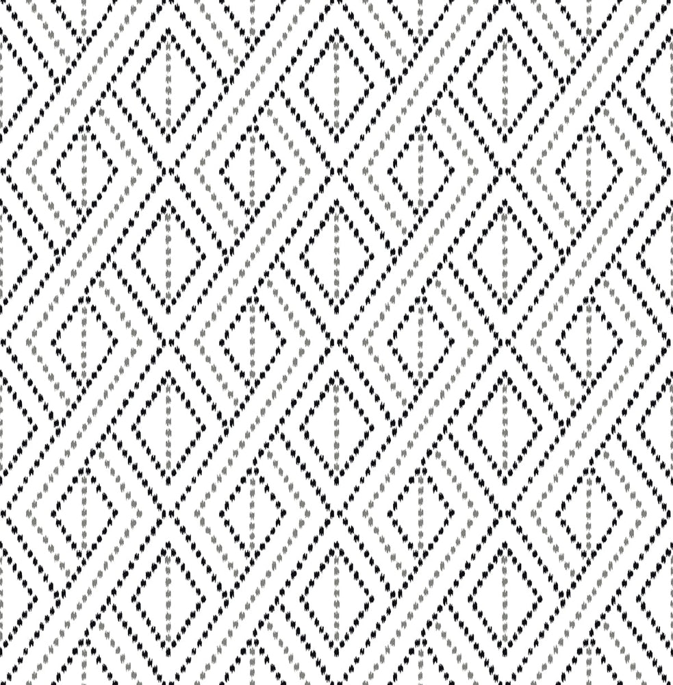 LN30200 boho grid geometric peel and stick removable wallpaper from the Luxe Haven collection by Lillian August