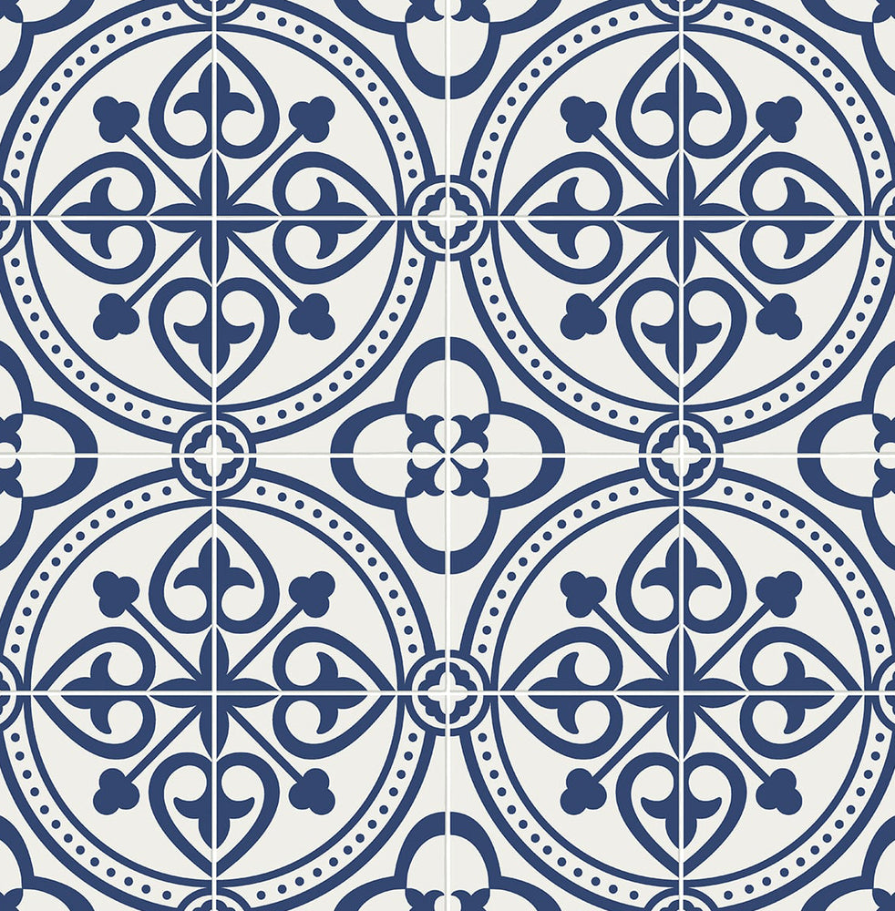 LN30312 villa mar faux tile peel and stick wallpaper from the Luxe Haven collection by Lillian August