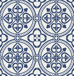 LN30312 villa mar faux tile peel and stick wallpaper from the Luxe Haven collection by Lillian August