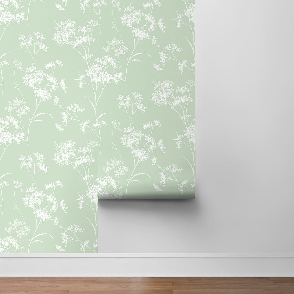 
                  
                    LN30504 floral mist peel and stick removable wallpaper roll from the Luxe Haven collection by Lillian August
                  
                