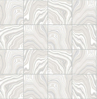 Marble tile peel and stick wallpaper LN30608 from Lillian August
