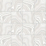 Marble tile peel and stick wallpaper LN30608 from Lillian August