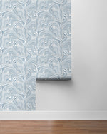 Marble tile peel and stick wallpaper roll LN30612 from Lillian August