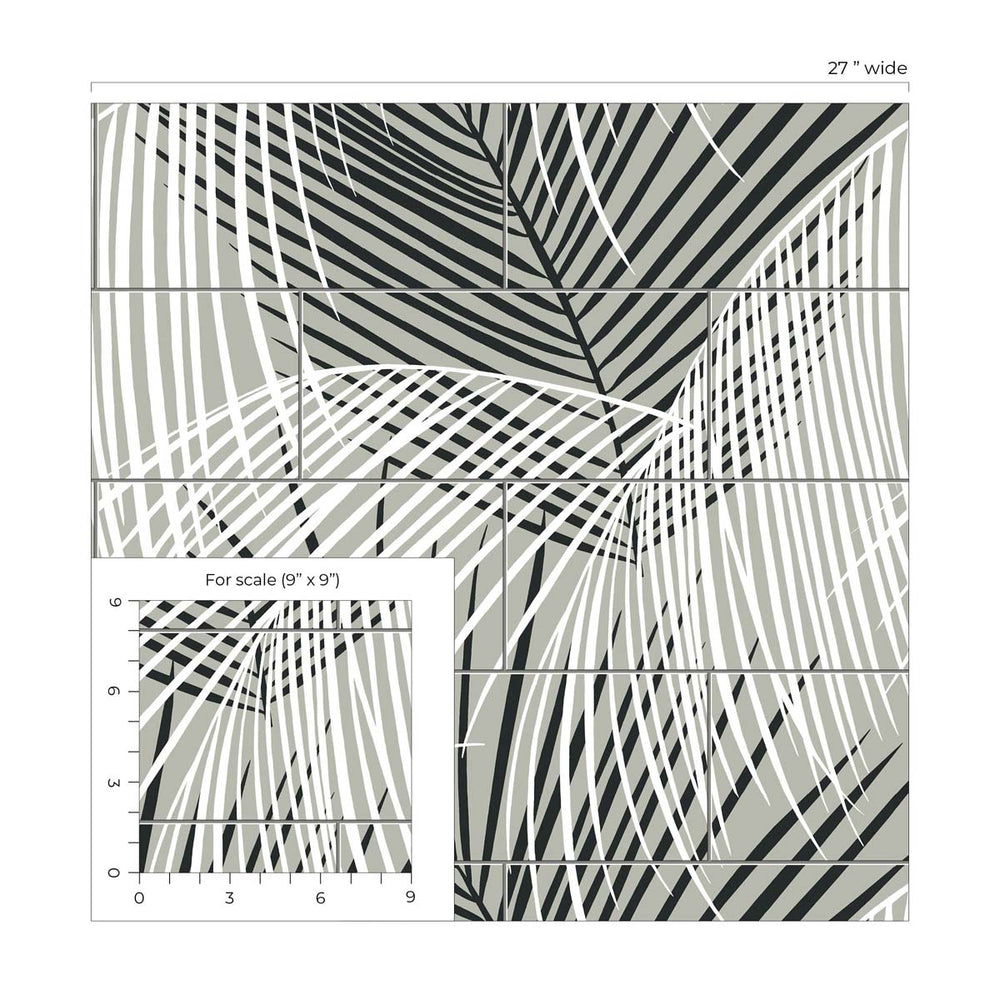 
                  
                    Palm tile peel and stick wallpaper scale LN30700 from the Luxe Haven collection by Lillian August
                  
                