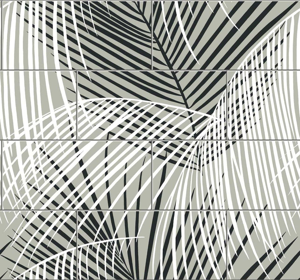 Luxe Haven Palm Tile Peel and Stick Removable Wallpaper