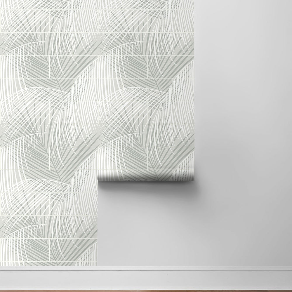 
                  
                    Palm tile peel and stick wallpaper roll LN30708 from the Luxe Haven collection by Lillian August
                  
                