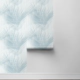 Palm tile peel and stick wallpaper roll LN30712 from the Luxe Haven collection by Lillian August