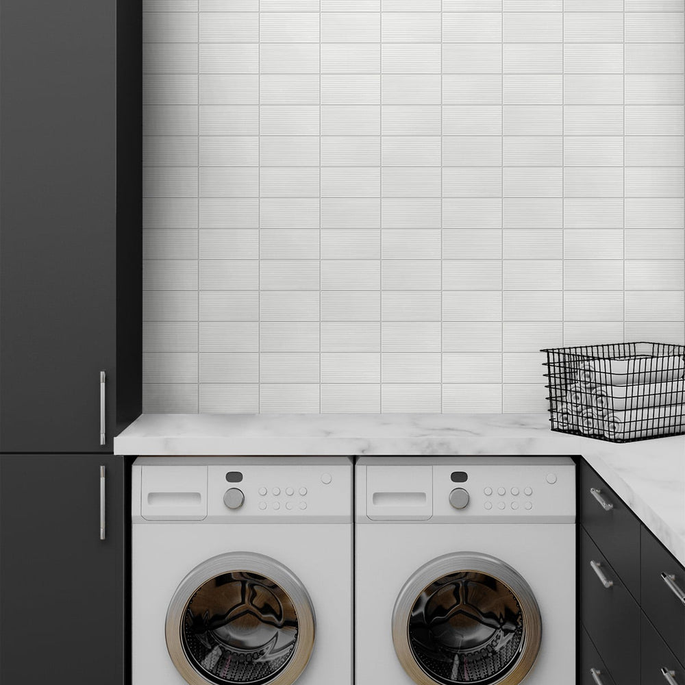 
                  
                    Faux tile peel and stick wallpaper laundry room LN30800 from the Luxe Haven collection by Lillian August
                  
                