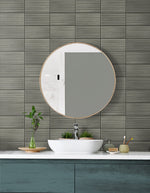 Faux tile peel and stick wallpaper bathroom LN30810 from the Luxe Haven collection by Lillian August