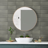Faux tile peel and stick wallpaper bathroom LN30810 from the Luxe Haven collection by Lillian August