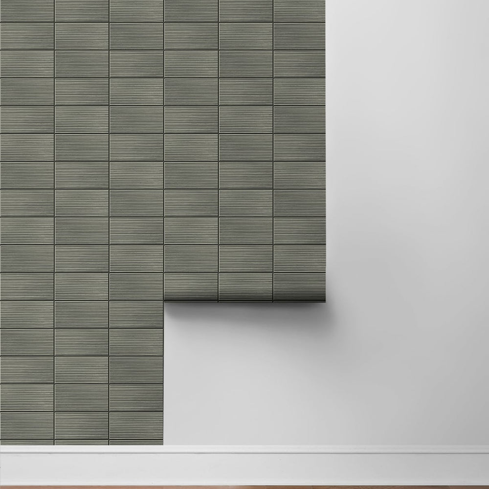 
                  
                    Faux tile peel and stick wallpaper roll LN30810 from the Luxe Haven collection by Lillian August
                  
                