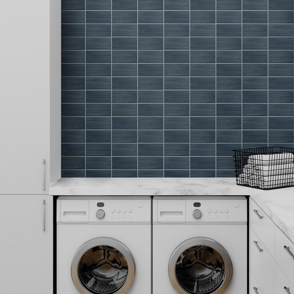 
                  
                    Faux tile peel and stick wallpaper laundry room LN30812 from the Luxe Haven collection by Lillian August
                  
                