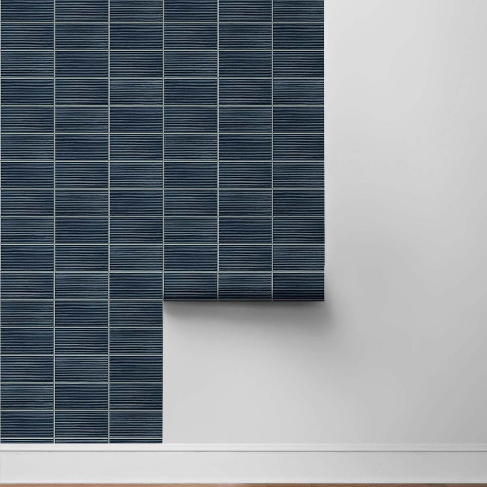 
                  
                    Faux tile peel and stick wallpaper roll LN30812 from the Luxe Haven collection by Lillian August
                  
                