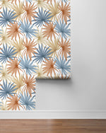 LN31001 palm leaf peel and stick wallpaper roll from Lillian August