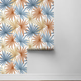 LN31001 palm leaf peel and stick wallpaper roll from Lillian August