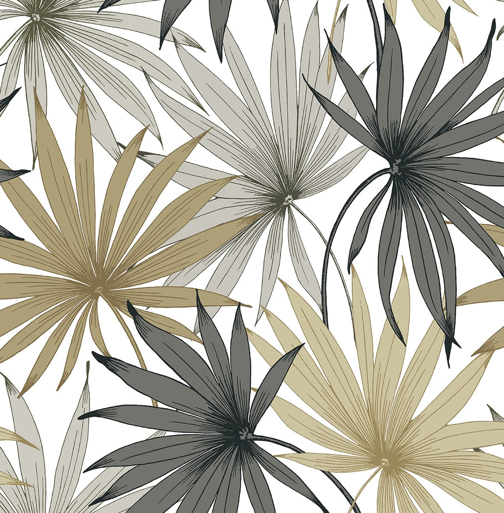 LN31006 palm leaf peel and stick wallpaper from Lillian August