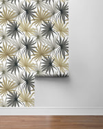 LN31006 palm leaf peel and stick wallpaper roll from Lillian August