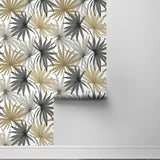 LN31006 palm leaf peel and stick wallpaper roll from Lillian August
