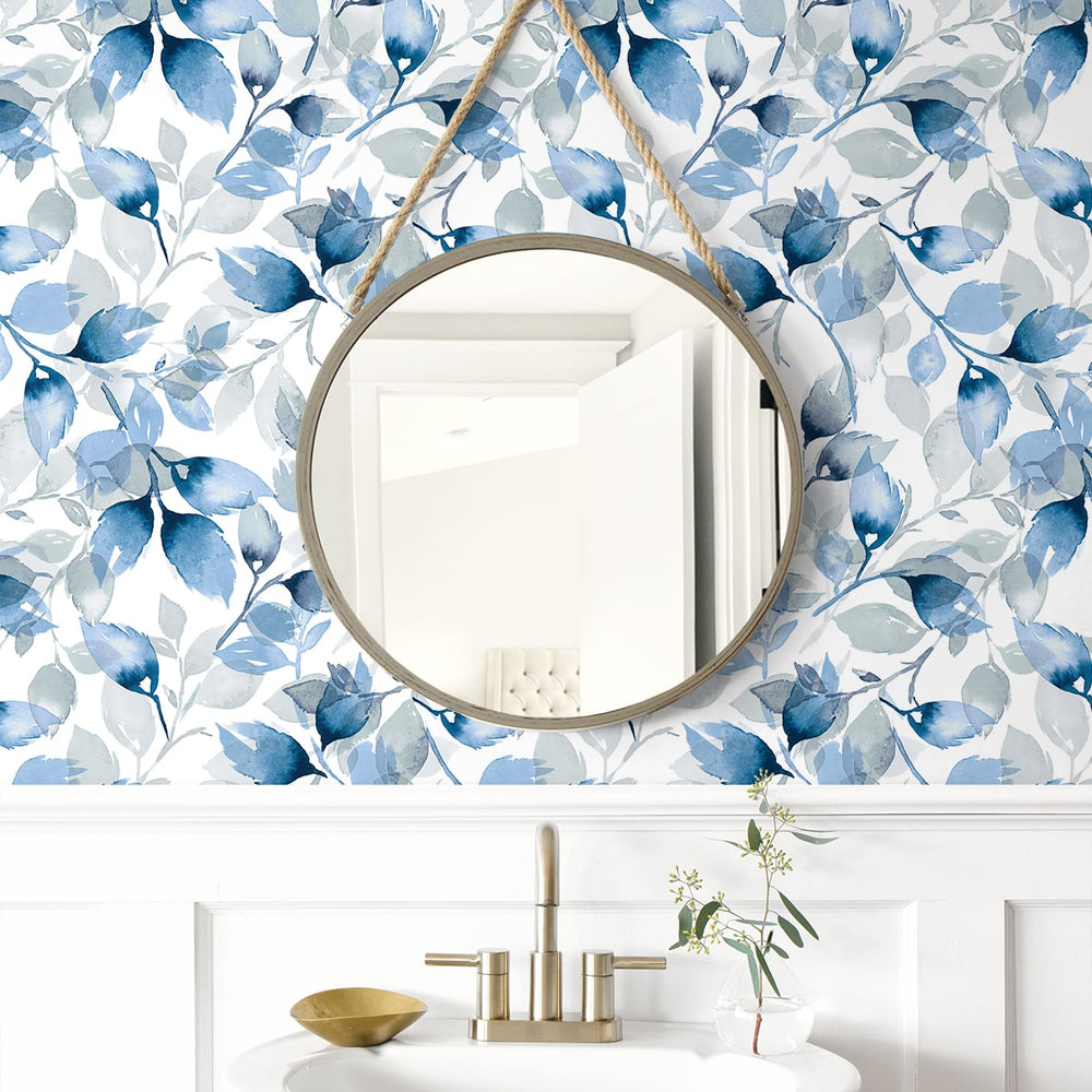 
                  
                    LN31102 watercolor leaf peel and stick wallpaper bathroom from Lillian August
                  
                