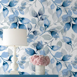 LN31102 watercolor leaf peel and stick wallpaper decor from Lillian August