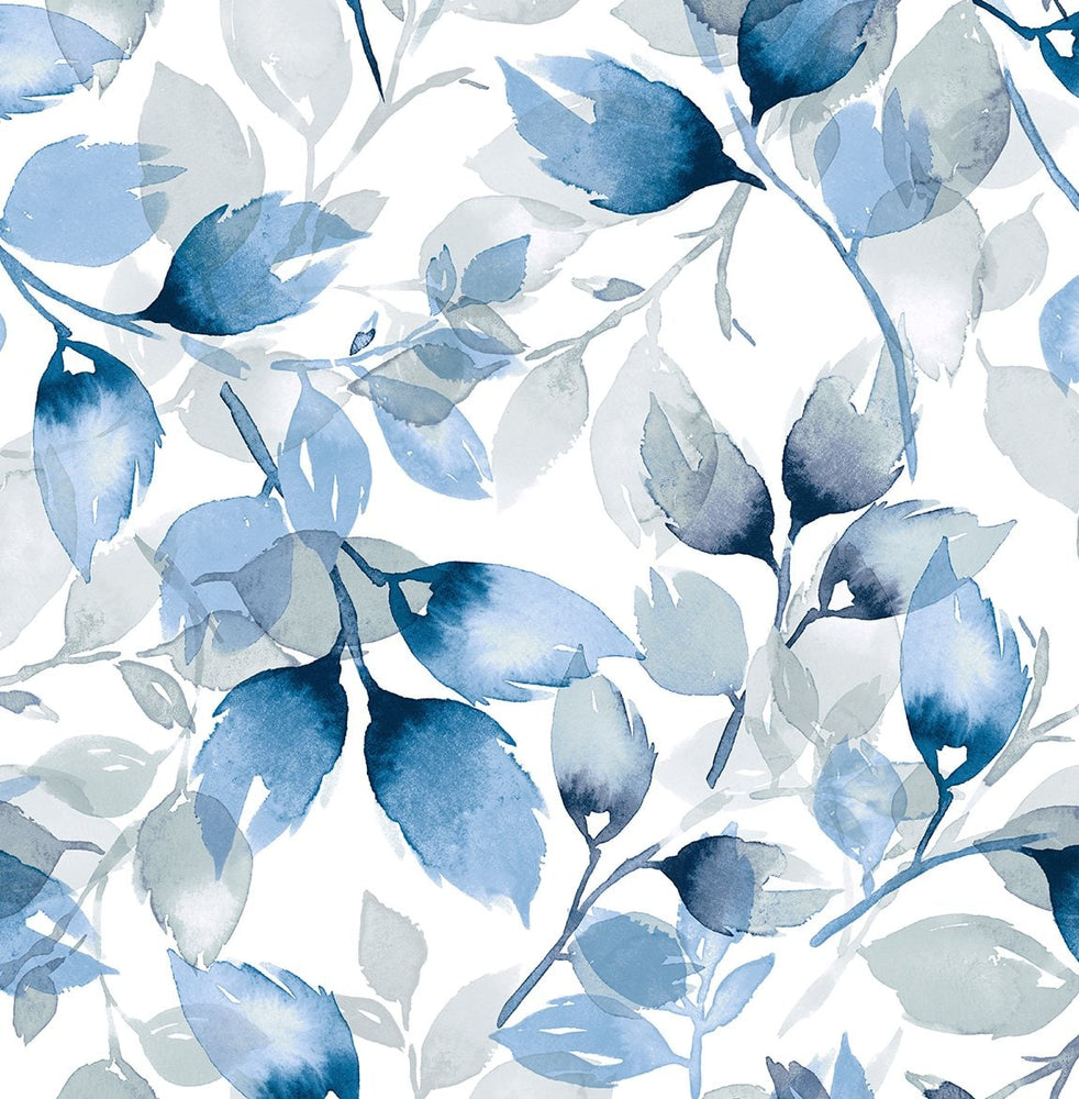 LN31102 watercolor leaf peel and stick wallpaper from Lillian August