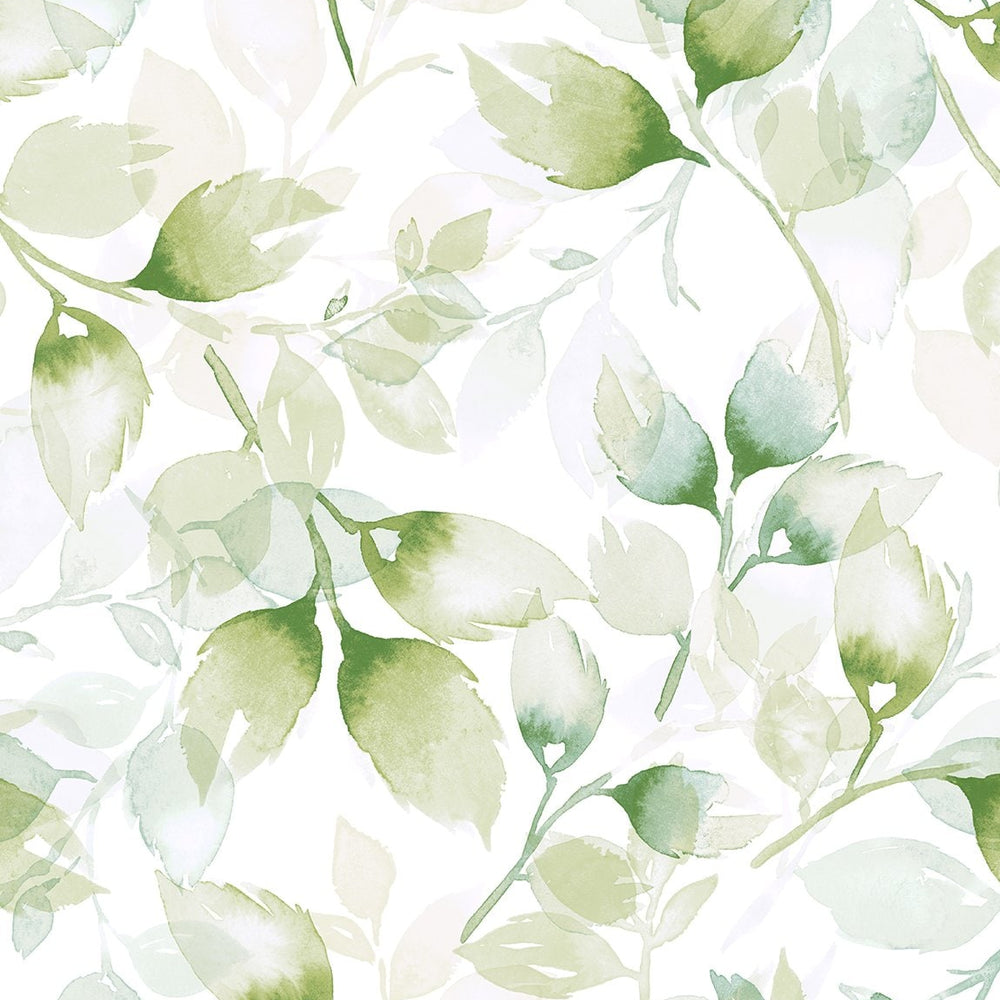 
                  
                    LN31104 watercolor leaf peel and stick wallpaper from Lillian August
                  
                