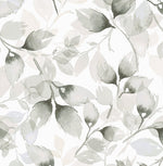 LN31110 watercolor leaf peel and stick wallpaper from Lillian August