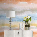 LN31203 Ikat abstract peel and stick wallpaper decor from Lillian August