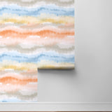 LN31203 Ikat abstract peel and stick wallpaper roll from Lillian August