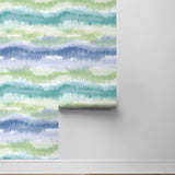 LN31204 Ikat abstract peel and stick wallpaper roll from Lillian August