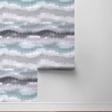 LN31208 Ikat abstract peel and stick wallpaper roll from Lillian August